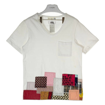 eYe COMME des GARCONS JUNYA WATANABE MAN アイコムデギャルソン ジュンヤワタナベマン WQ-T906 AD2015 Merz b. Schwanen パッチワーク ポケット付き Tシャツ ホワイト sizeS 瑞穂店