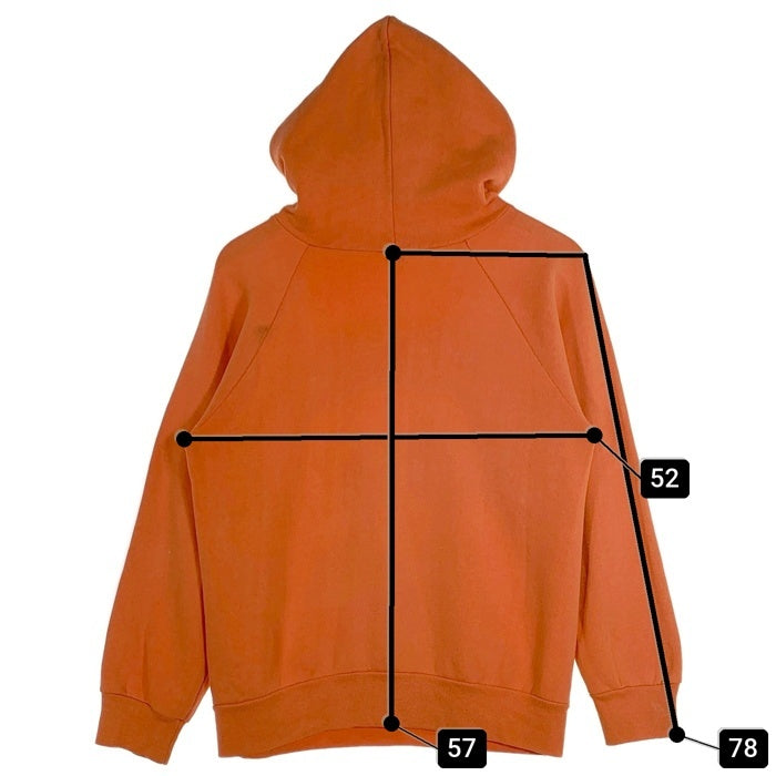 80's Champion チャンピオン SYRACUSE UNIVERSITY シラキュース大学 カレッジプリント プルオーバーフーディー パーカー トリコタグ後期 オレンジ USA製 Size L 福生店