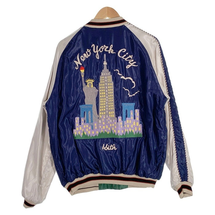 KITH キス 23SS TAILOR 東洋 Souvenir Jacket スーベニアジャケット リバーシブル スカジャン TOKYO ネイビー グリーン TT15267KT Size L 福生店