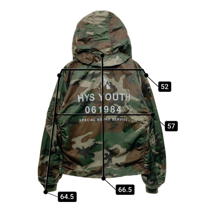 HYSTERIC GLAMOUR ヒステリックグラマー HYS YOUTH A-1 フロートジャケット カモフラージュ 02223AB03 Size M 瑞穂店