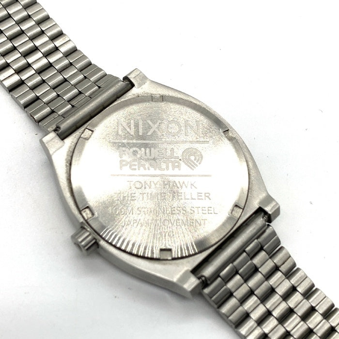 NIXON ニクソン POWELL PERALTA TONY HAWK パウエルペラルタ トニーホーク クォーツ腕時計 ステンレスシルバー 福生店