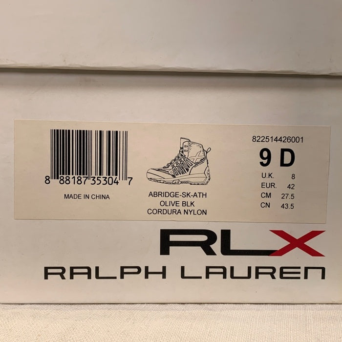RLX RALPH LAUREN ラルフローレン ABRIDGE-SK-ATH マウンテンブーツ トレッキングシューズ CORDURA NYLON コーデュラ ナイロン オリーブ  822514426001 Size US9 (27.0cm) 福生店