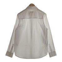 AIME LEON DORE エメレオンドレ Jacquard Stripe Shirt ジャガード ストライプ シャツ 長袖 ホワイト Size S 福生店