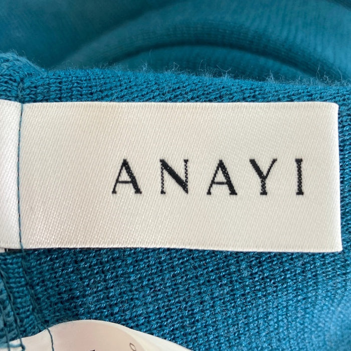 ANAYI アナイ タートルネック ウール ワンピース ターコイズ size38 瑞穂店