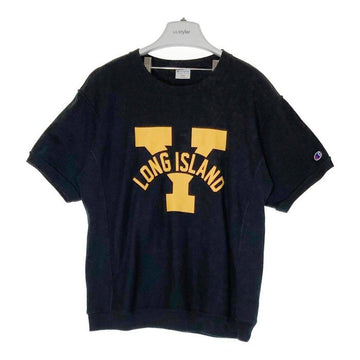 CHAMPION チャンピオン ハーフスリーブクルーネック スウェットシャツ リバースウィーブ ブラック sizeS 瑞穂店