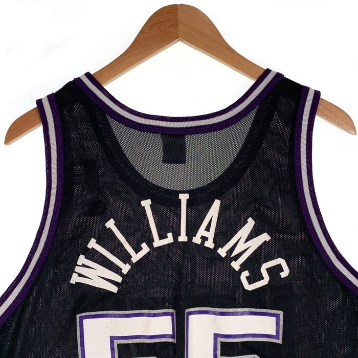Champion チャンピオン Sacramento Kings サクラメント キングス Jason Williams ジェイソン ウイリアムス タンクトップ ブラック パープル メキシコ製 SIze L 福生店