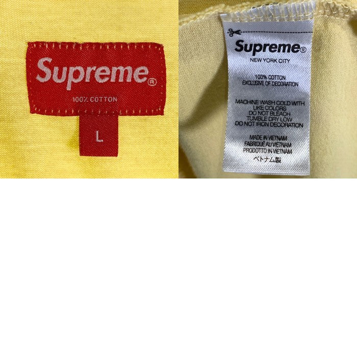SUPREME シュプリーム 22SS Small Box Tee スモールボックスロゴ Tシャツ イエロー Size L 福生店
