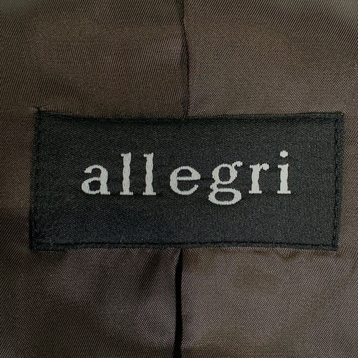 allegri アレグリ カシミヤ アンゴラ ステンカラーコート ブラック 襟裏フェイクレザー Size L 福生店