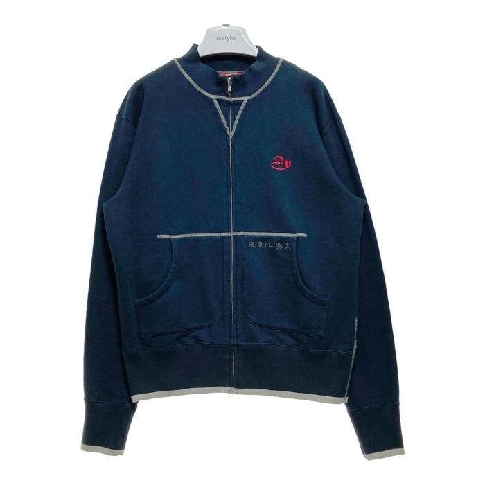 EVISU エヴィス ジップアップ スウェットトレーナー ネイビー Size L 瑞穂店