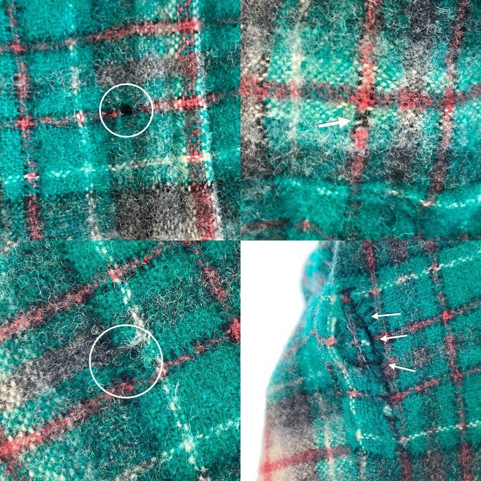 PENDLETON ペンドルトン 70's USA製 ウールシャツ 片ポケット ブラックウォッチ グリーン sizeL 瑞穂店