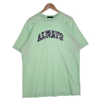 ALWAYS OUT OF STOCK オールウェイズアウトオブストック 迷彩 アーチロゴ プリントTシャツ グリーン Size XL 福生店