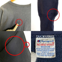 90's Champion チャンピオン REVERSE WEAVE リバースウィーブ プルオーバー スウェット ネイビー USA製 Size M 福生店