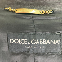 DOLCE&GABBANA ドルチェアンドガッバーナ ラムレザー ジャケット コート ブラック size54 瑞穂店