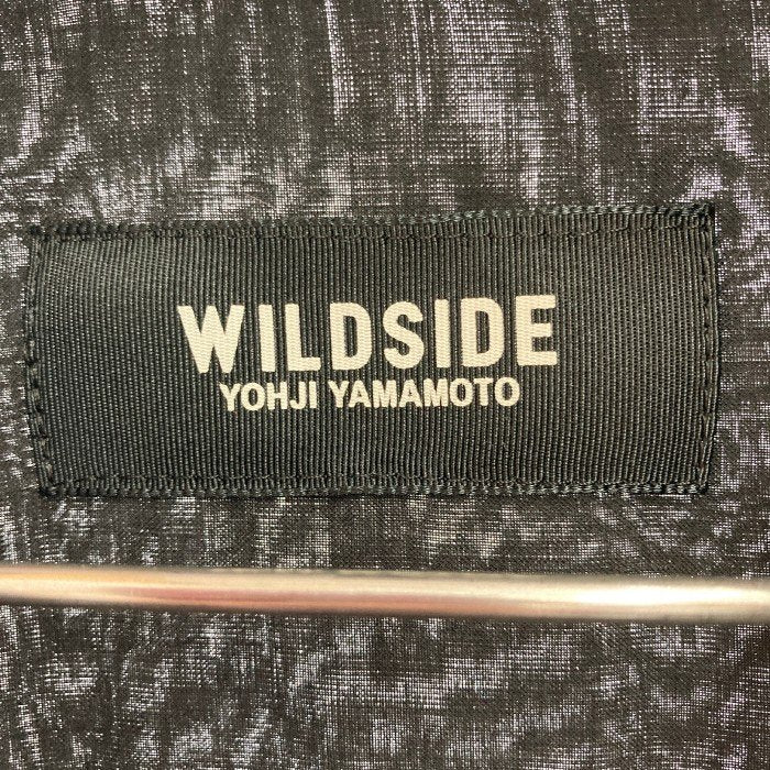 YOHJI YAMAMOTO ヨウジヤマモト wildside Cellulose Bandage Short Sleeve Shirt 半袖シャツ ブラック size3 瑞穂店