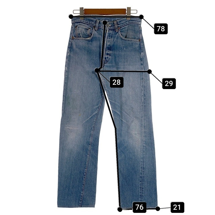 70's Levi's リーバイス 501 66前期 テーパードデニムパンツ ジーンズ インディゴ スモールe Size w80cm 福生店
