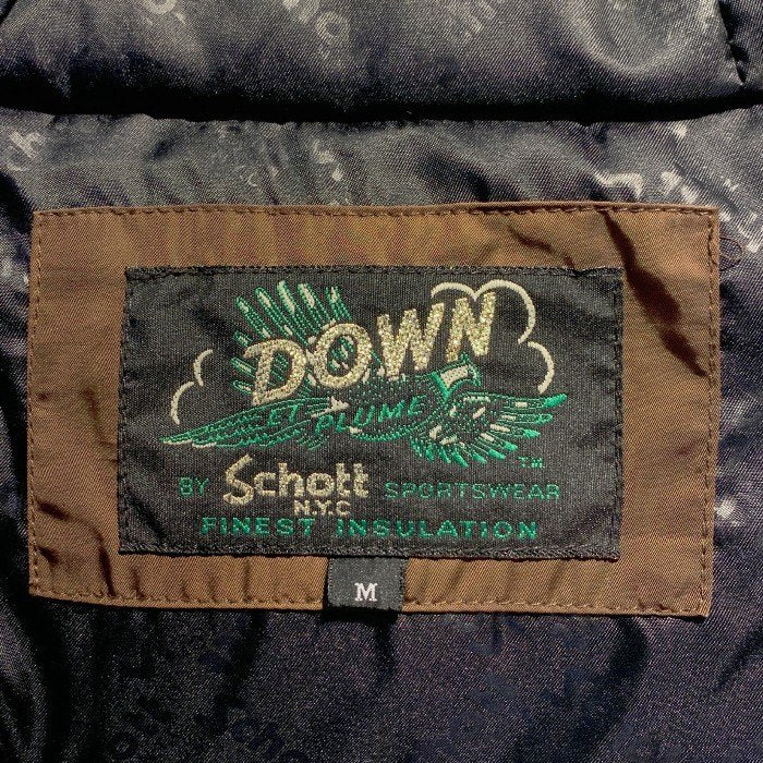 Schott ショット MILITARY DOWN PARKA ミリタリーダウンパーカー ジャケット ブラウン 3192069 Size M 福生店