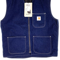 Carhartt WIP カーハート ワークインプログレス CHORE VEST チョアベスト 裏地ブランケット インディゴ I032704 Size L 福生店
