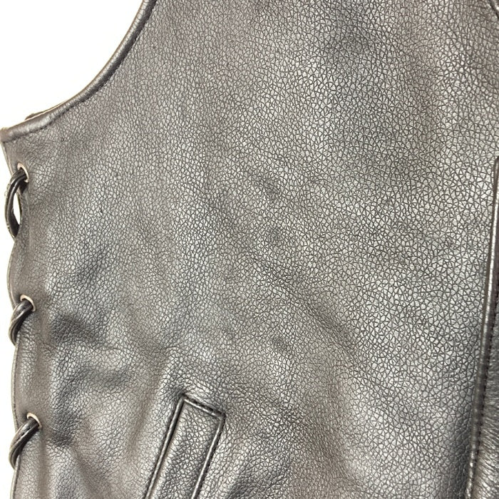 HARLEY DAVIDSON ハーレーダビッドソン レザーベスト ブラック sizeS 瑞穂店