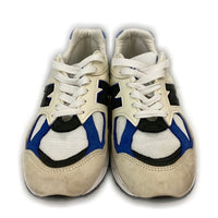 new balance ニューバランス M990WB2 レザー メッシュ ローカットスニーカー ホワイト ブルー USA製 Size 27.5cm 瑞穂店