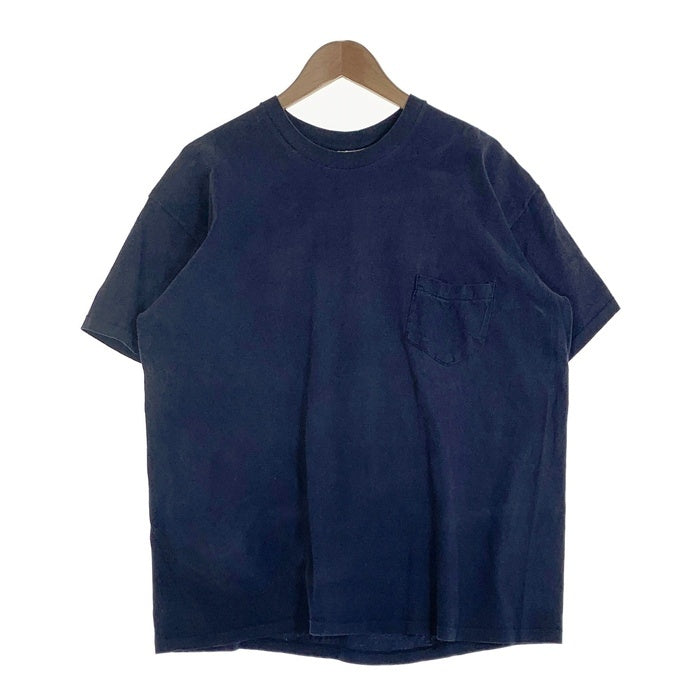 80-90's Sears シアーズ ポケットTシャツ ネイビー 耳付き USA製 Size XXL 福生店