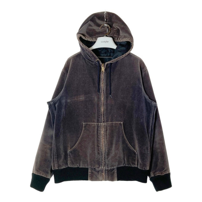 Carhartt カーハート ベロア ジップアップパーカー ブラウン size- 瑞穂店