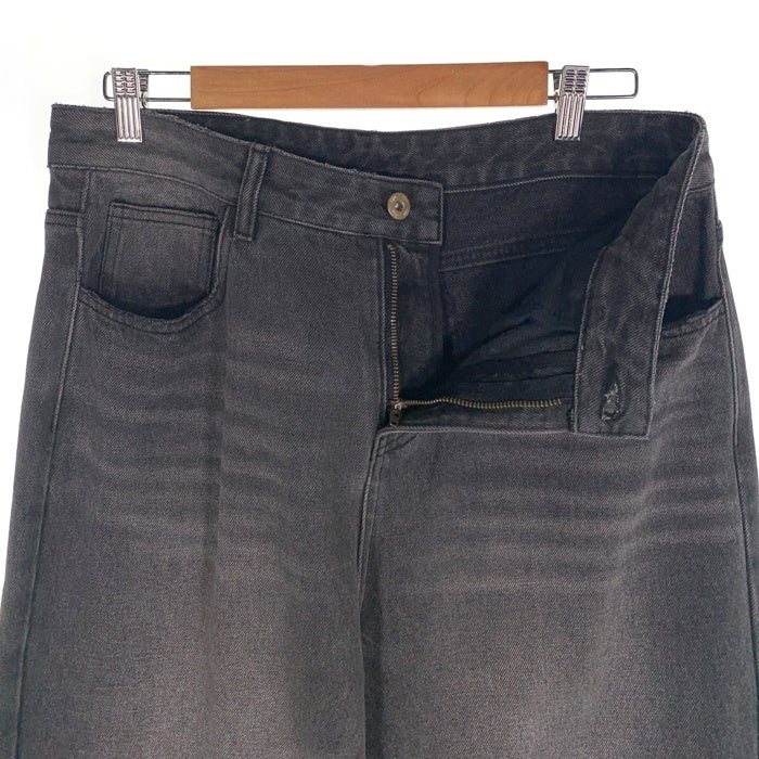 liju USED加工 デニムワイドパンツ ブラック Size 84cm 福生店