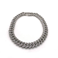 KRONIC Gold and Jewelry マイアミ キューバン チェーン ネックレス ジルコニア シルバー Size 18mm×約45cm 福生店