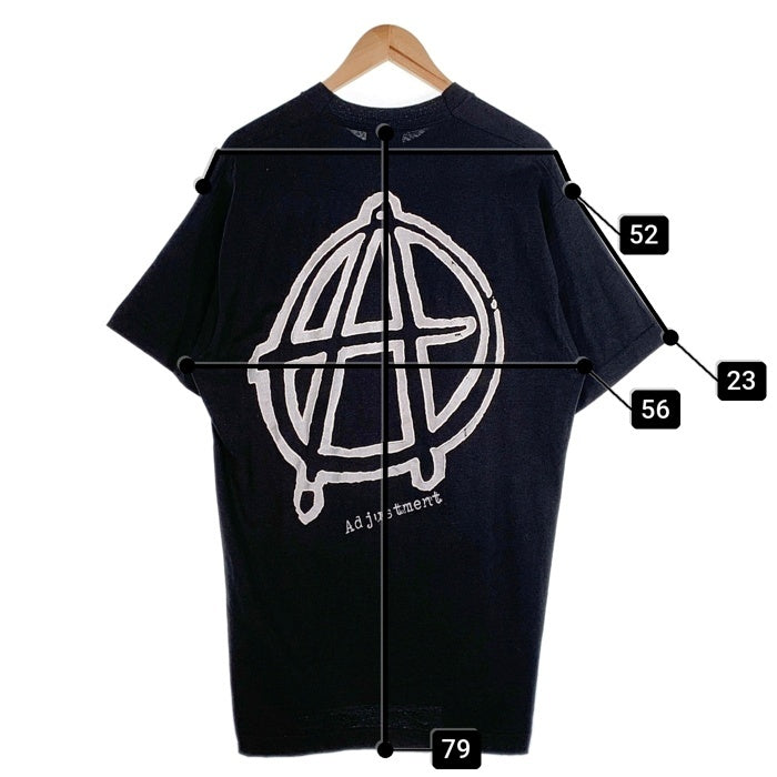80-90's Anarchic Adjustment アナーキックアジャストメント サークルA 両面プリント Tシャツ ブラック USA製 FRUIT OF THE LOOM Size XL 福生店