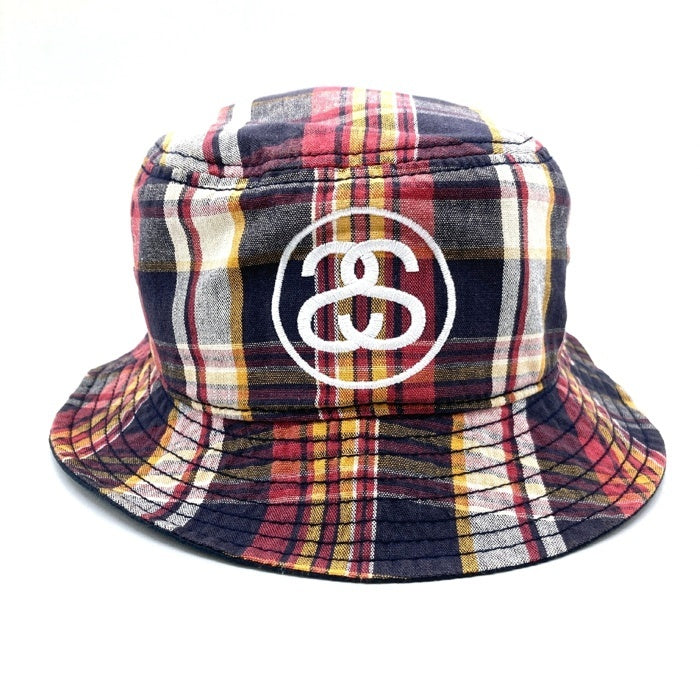Stussy ステューシー マドラスチェック バケットハット ネイビー sizeL-XL 瑞穂店