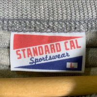 STANDARD CALIFORNIA スタンダードカリフォルニア SD Logo After Hood Sweat ダブルフェイス 後付けフード プルオーバースウェットパーカー グレー Size L 福生店