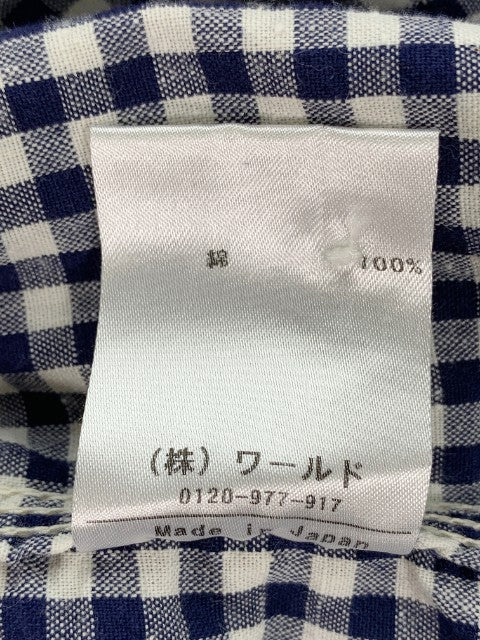 Everwear ギンガムチェック ワークシャツ MASTERPIECE マスターピース ネイビー ホワイト Size M 福生店