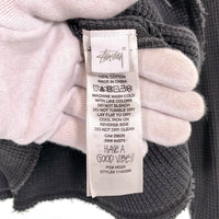 STUSSY ステューシー 24AW Raglan Thermal Basic Stock サーマル ロンT ロングスリーブ 長袖 Tシャツ チャコール Size S 福生店