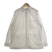 UNIVERSAL PRODUCTS ユニバーサルプロダクツ T.M. ZIP FRONT L/S BLOUSON トーマスメイソン ジップアップブルゾン ジャケット ホワイト コットン 201-60307 Size 2 福生店