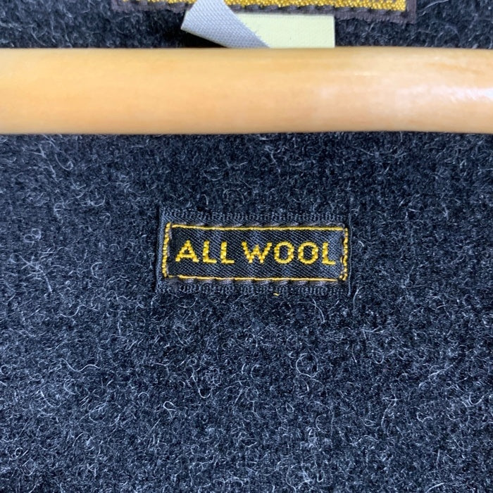 JOE McCOY ジョーマッコイ WOOL RAILROAD COAT ウール レイルロードコート ダブルジャケット レザー ホースハイド ブラック Size 38 福生店