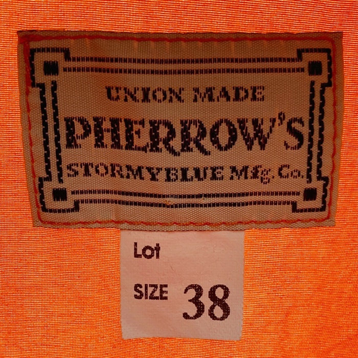 Pherrow's フェローズ 20SS ナイロン シャツジャケット オレンジ size38 瑞穂店
