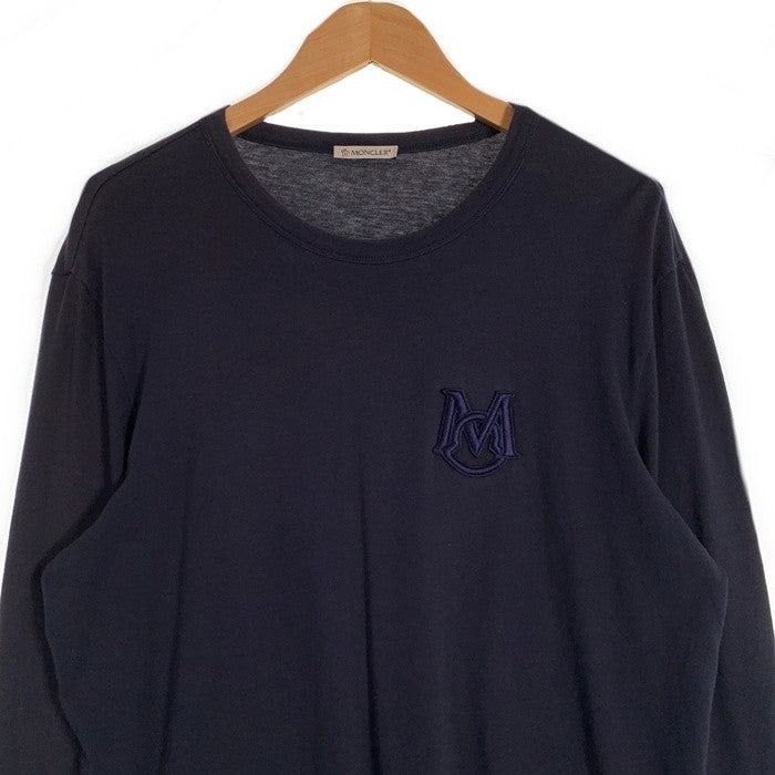 MONCLER モンクレール MAGLIA T-SHIRT M/LUNGA LS T-SHIRT  ロンT ロングスリーブ 長袖 Tシャツ ネイビー 32660051VNFE Size L 福生店