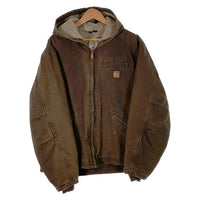 Carhartt カーハート シェルパラインドサンドストーンシェラジャケット ダック パーカー J141 WAL ウォルナット Size XL-R 福生店