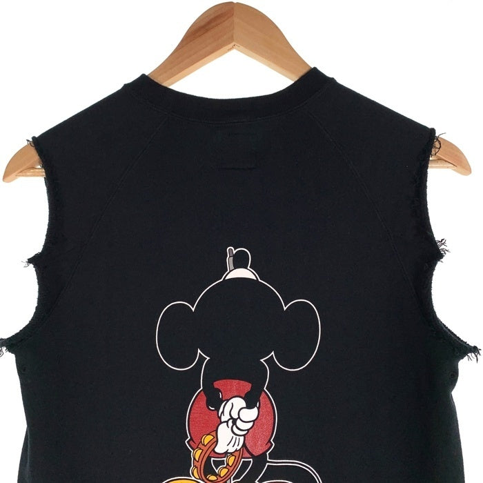 NUMBER(N)INE ナンバーナイン Disney ディズニー ミッキーマウスプリント ノースリーブスウェット ブラック Size 1 福生店