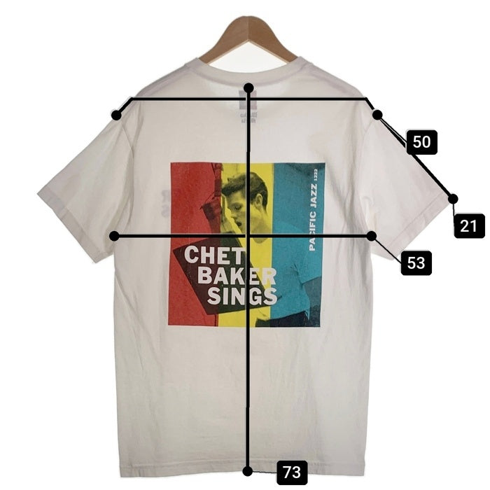 WACKO MARIA ワコマリア 24FW CHET BAKER SINGS WASHED HEAVY WEIGHT CREW NECK T-SHIRT チェットベイカー 半袖 Tシャツ ホワイト Size L相当 福生店