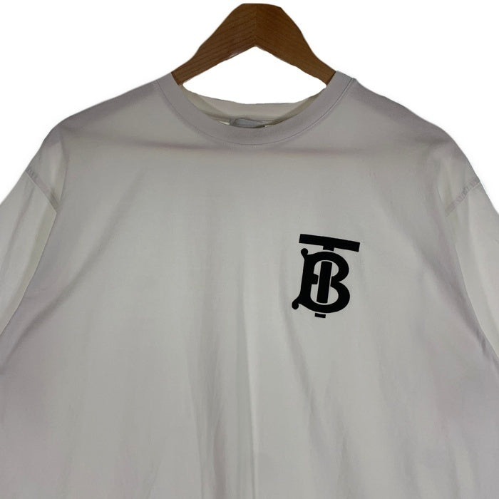 BURBERRY LONDON ENGLAND バーバリー ラバーロゴプリント Tシャツ ホワイト 8017485 Size L 福生店