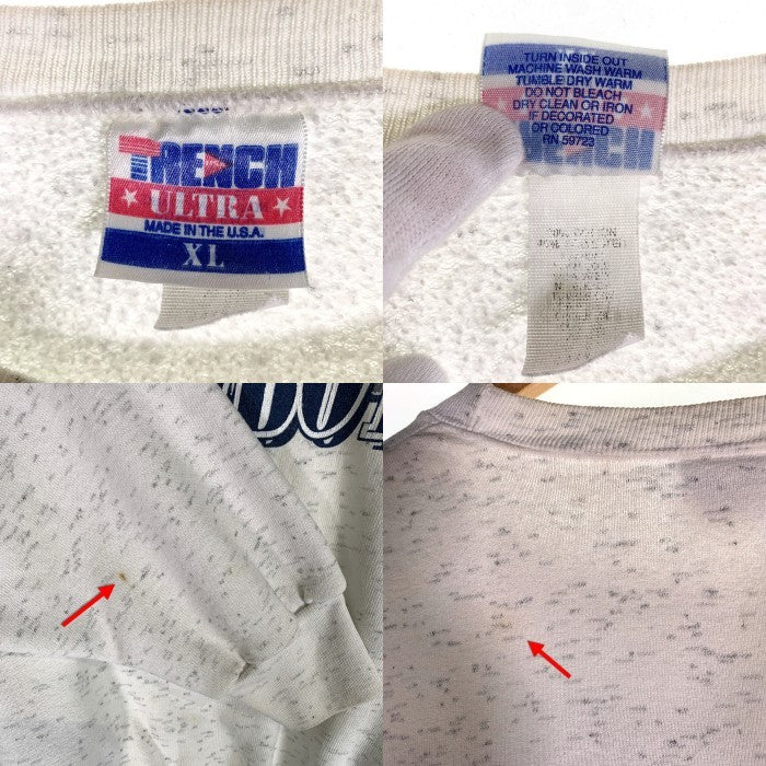 90's TRENCH トレンチ Dallas Cowboys ダラスカウボーイズ クルーネックスウェット アッシュグレー USA製 Size XL 福生店