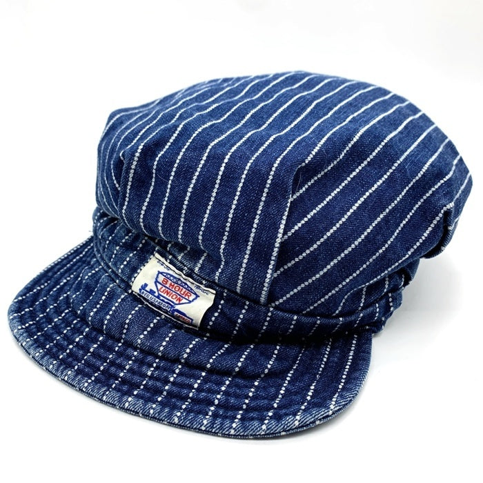 JOE McCOY ジョーマッコイ 8HOUR UNION ウォバッシュストライプ ワークキャップ ネイビー Size 7 1/2 福生店