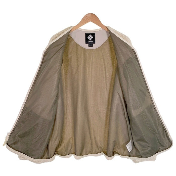 Columbia コロンビア ジップアップ フリースジャケット ナチュラル 220 PM0187 Size XL 福生店