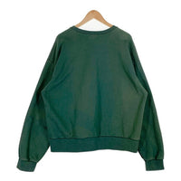 Chikashitsu+ チカシツプラス 刺繡 クルーネックスウェットトレーナー グリーン Size F (L-XL相当) 福生店