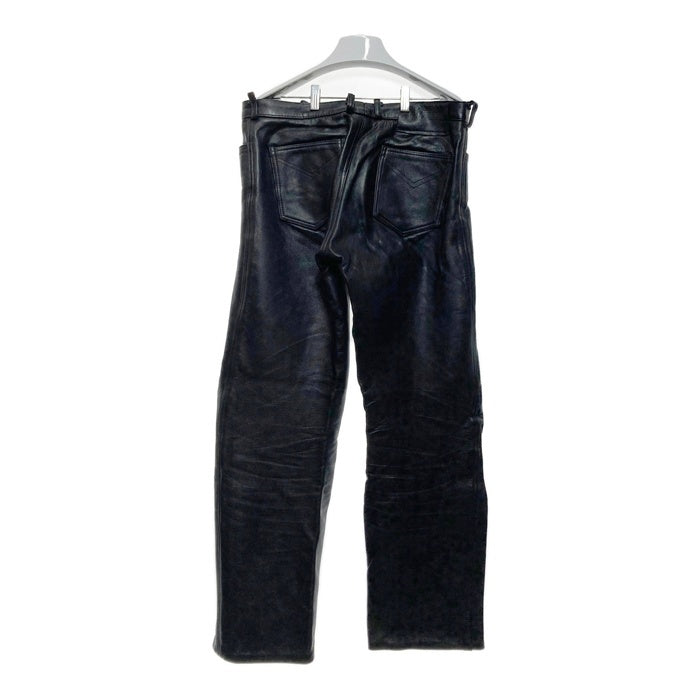 BRANDED GARMENTS ブランデッドガーメンツ レザーパンツ ストレート ブラック Size 34 瑞穂店