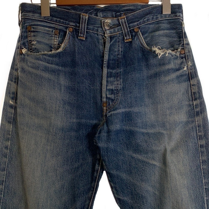 90's Levi's リーバイス 201XX 復刻 デニムパンツ ビッグE  ボタン裏 555 インディゴ 201-0004 USA製 Size W34 L36 福生店