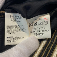 MEN'S TENORAS メンズティノラス ノーカラー ストライプジャケット 5B レーヨン ウール Size M 福生店