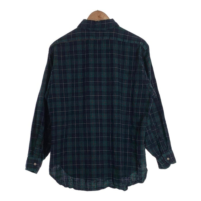 70-80's PENDLETON ペンドルトン SIR ボタンダウン ウールチェックシャツ グリーン USA製 Size XL 福生店