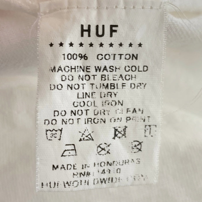 HUF ハフ バックプリントＴシャツ ホワイト sizeXL 瑞穂店