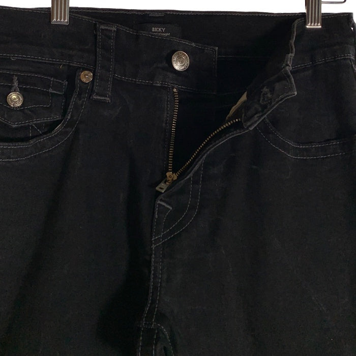 True Religion トゥルーレリジョン Ricky Flap SN32 Black ブラックデニムストレートパンツ Size 32 福生店